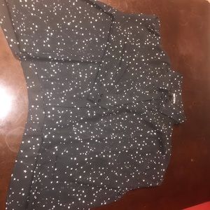 Hot topic sheer starry crop top size XS
